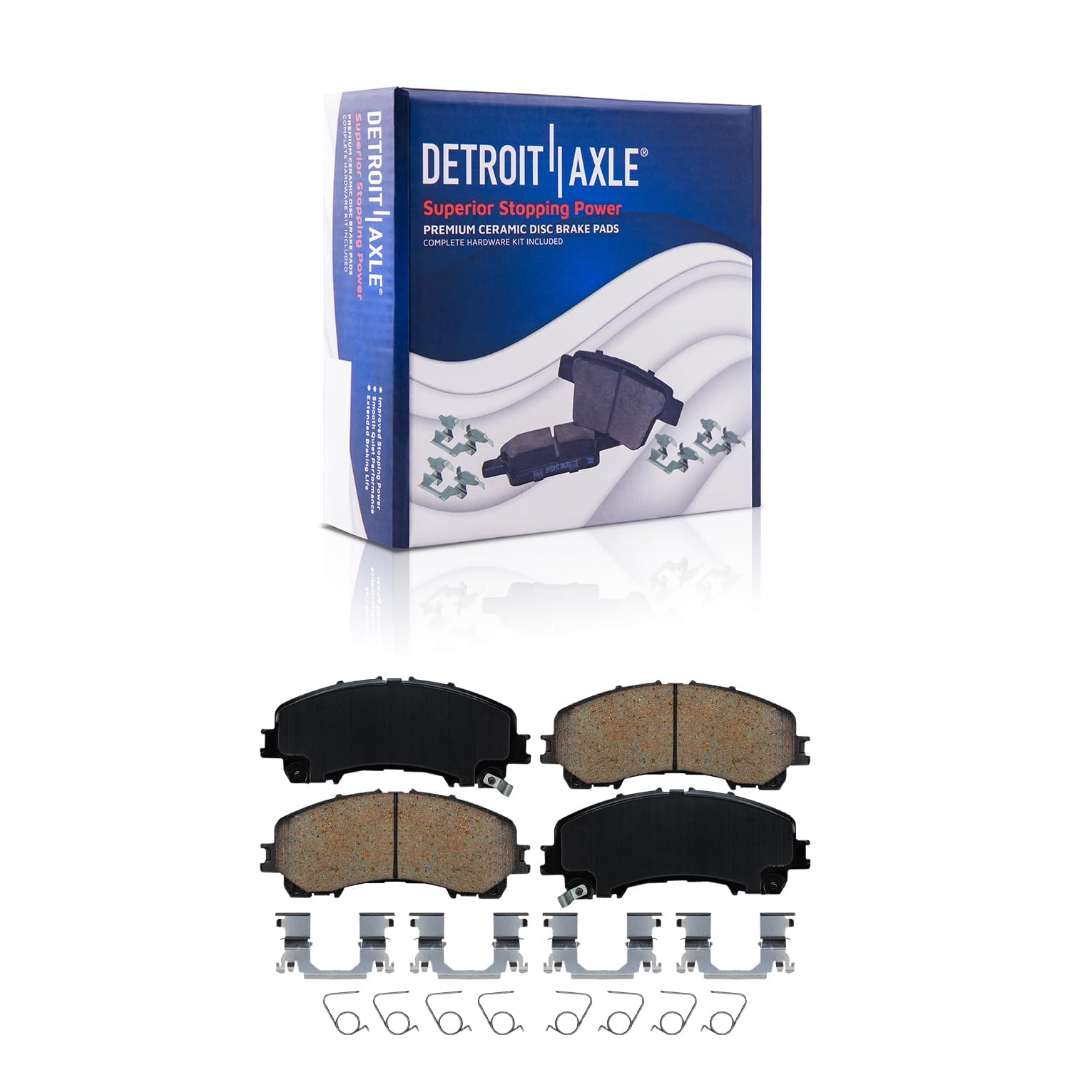 Detroit Axle - Front  Rear Disc Rotors Ceramic Brake Pads for Infiniti Q50 Q60 — image 7