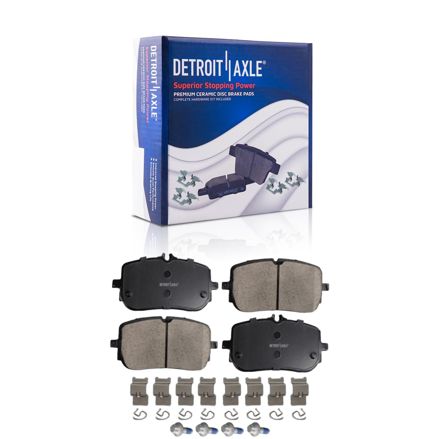 Detroit Axle - Front  Rear Rotors Brake Pads for 2019-2022 Mercedes-Benz A220 — image 6