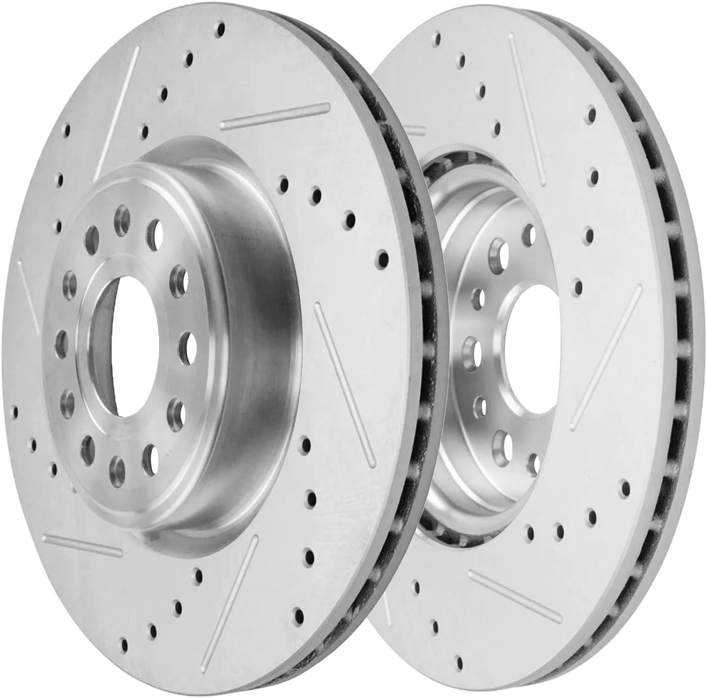 Detroit Axle - Front  Rear Drilled Rotors Brake Pads for 2019-2023 Ram 1500 — image 5