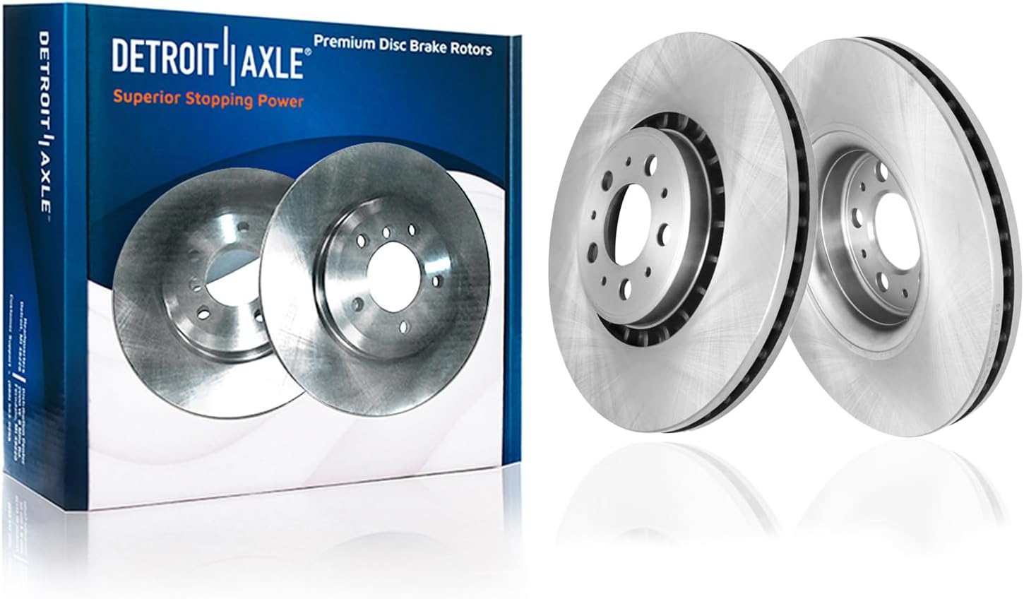 Detroit Axle - Front  Rear Rotors Ceramic Brake Pads for 2003-2014 Volvo XC90 — image 4