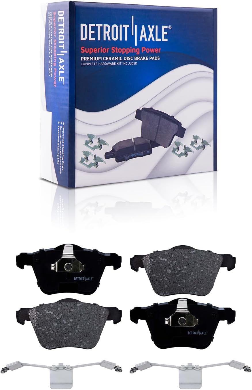 Detroit Axle - Front  Rear Rotors Ceramic Brake Pads for 2003-2014 Volvo XC90 — image 6
