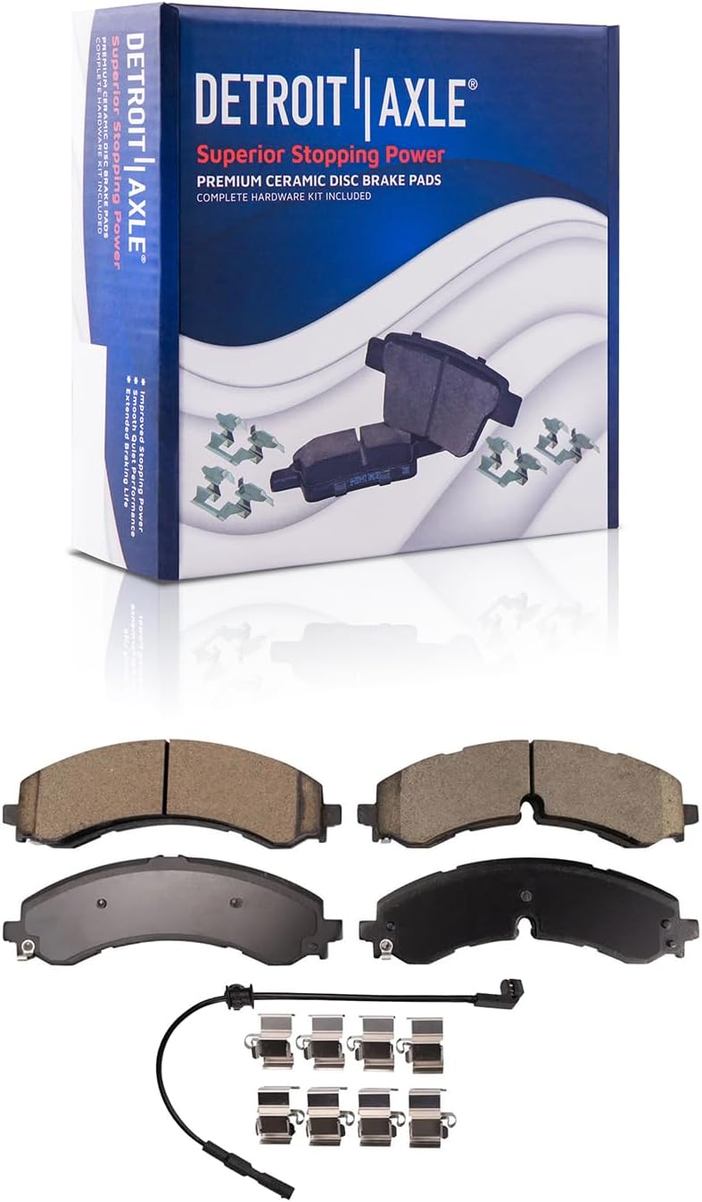 Detroit Axle - Front  Rear Drilled Rotors Brake Pads for Silverado 2500 3500 HD — image 6