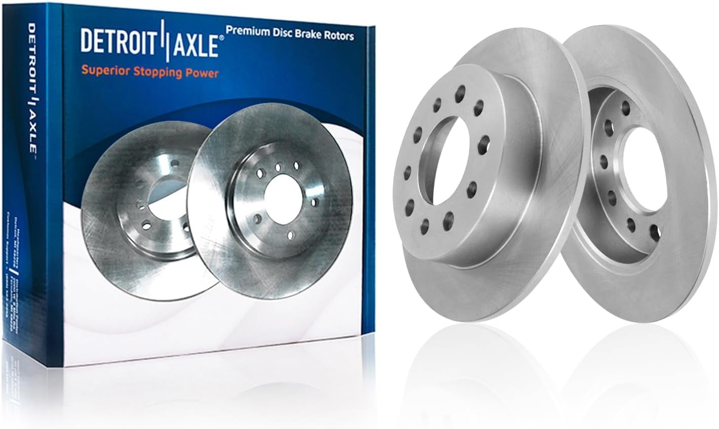 Detroit Axle - Front Rear Disc Rotors and Ceramic Brake Pads for 2003-07 Tiburon — image 5