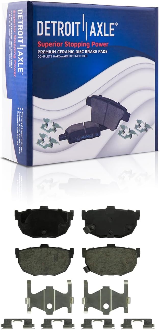 Detroit Axle - Front Rear Drilled Rotors Brake Pads for 2003-07 Hyundai Tiburon — image 7