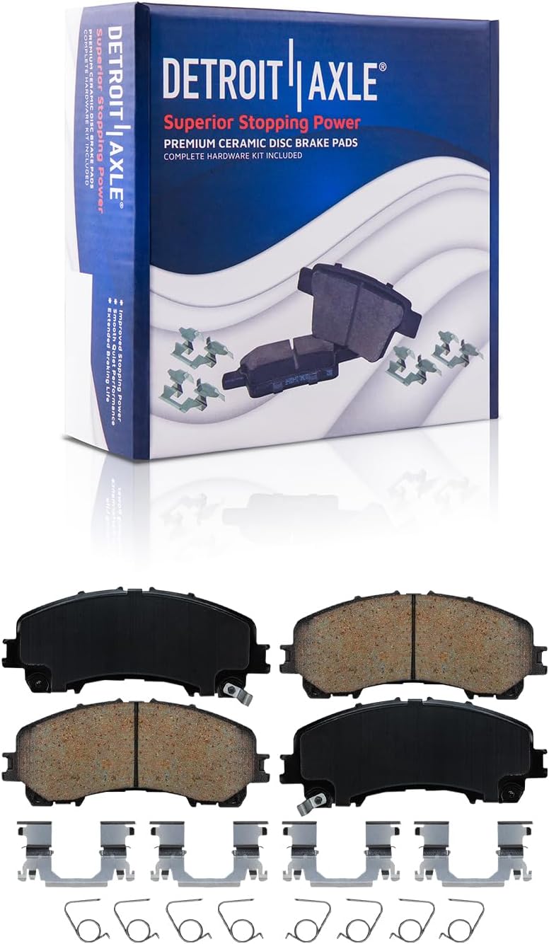 Detroit Axle - Front Rear Disc Rotors and Ceramic Brake Pads for INFINITI QX55 — image 6