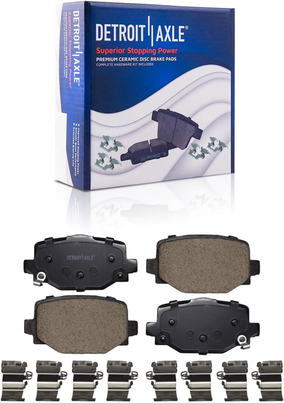 Detroit Axle - Front Rear Drilled Rotors Ceramic Brake Pads for INFINITI QX55 — image 7