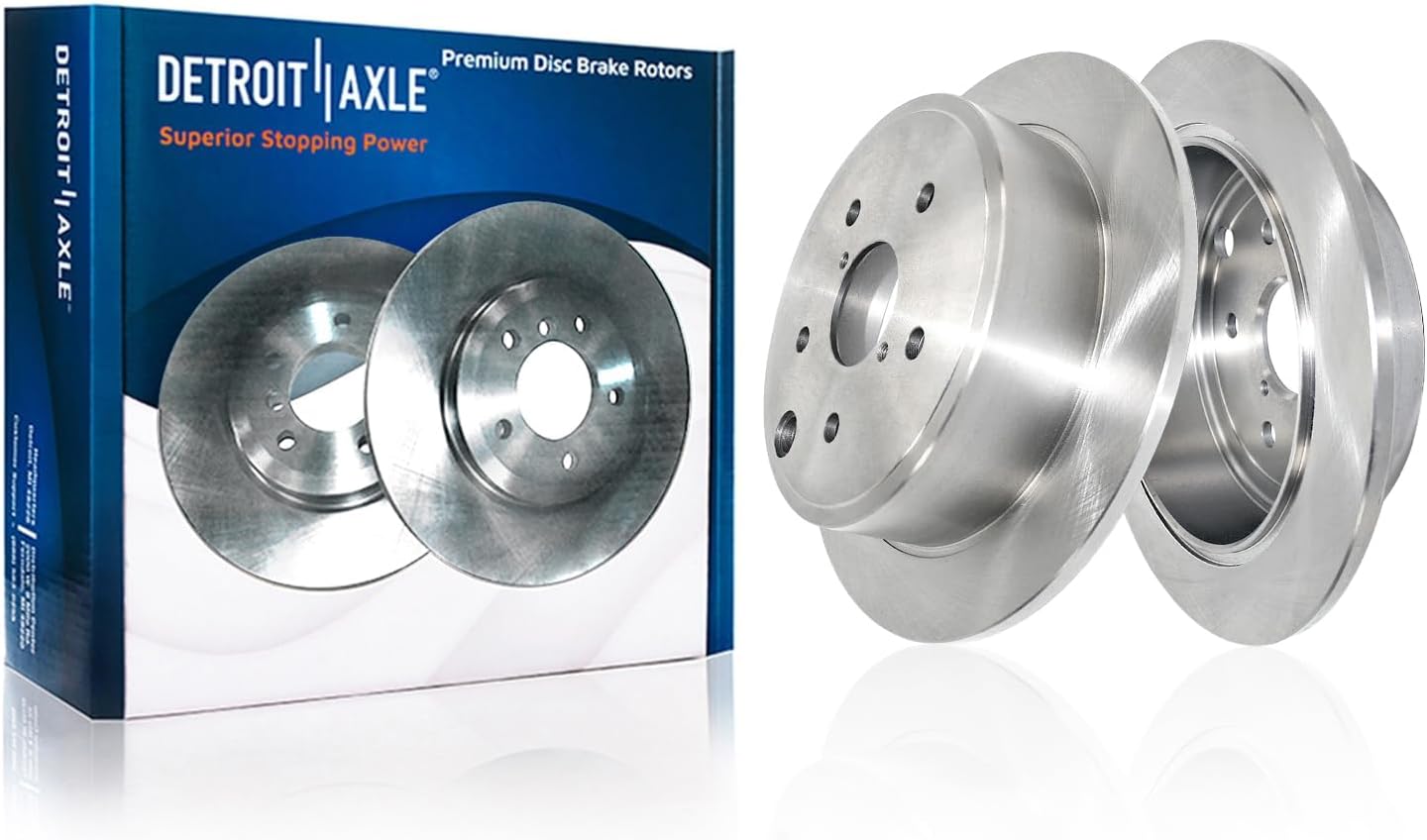Detroit Axle - Front Rear Disc Rotors and Ceramic Brake Pads Kit for Subaru WRX — image 5