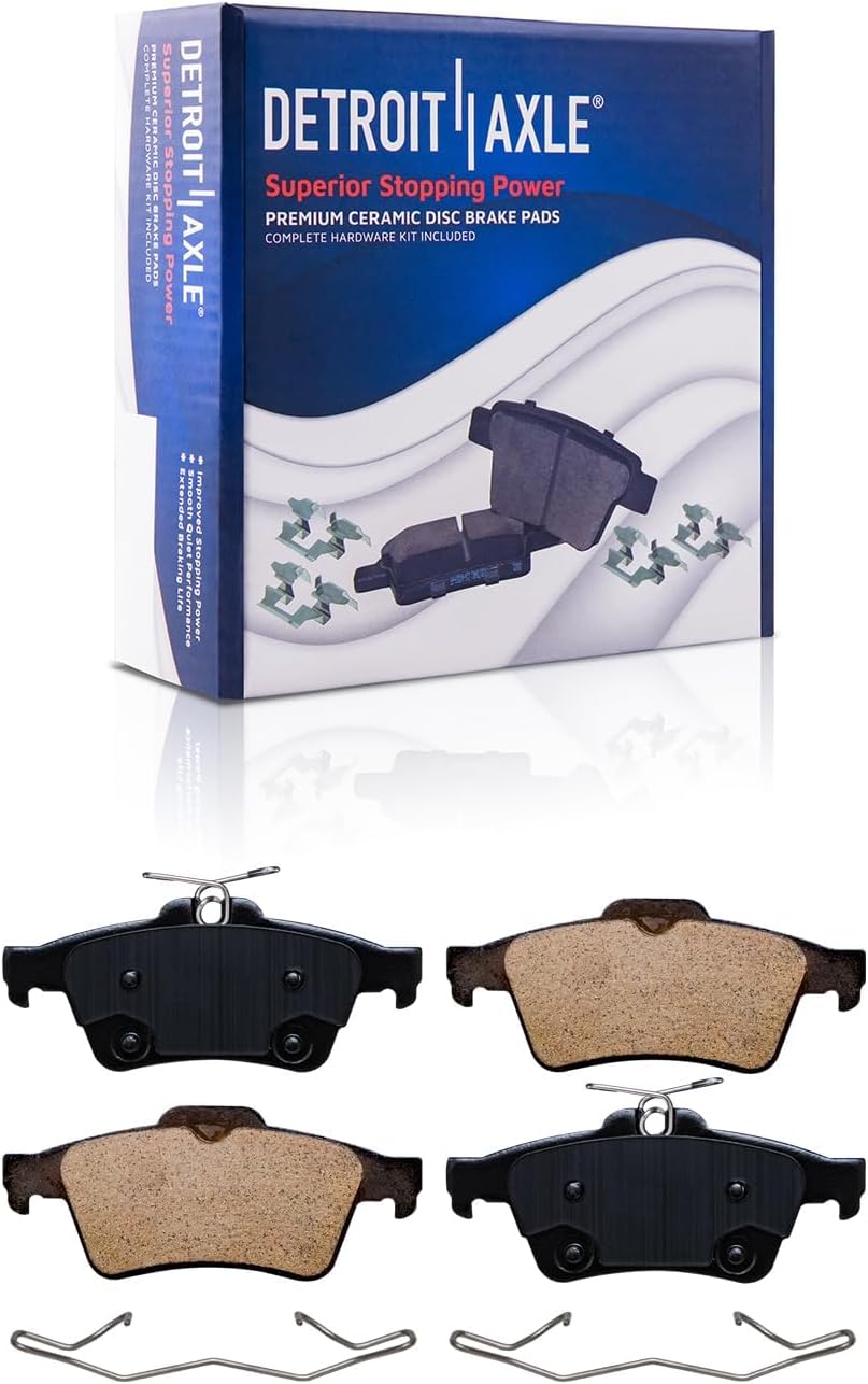 Detroit Axle - Front Rear Drilled Rotors and Ceramic Brake Pads for Ford Focus — image 7