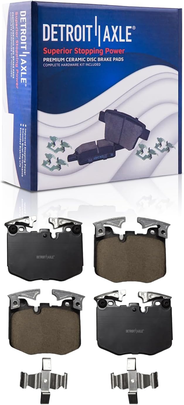 Detroit Axle - Front Rear Disc Rotors Ceramic Brake Pads for 2018-2022 BMW X3 — image 6