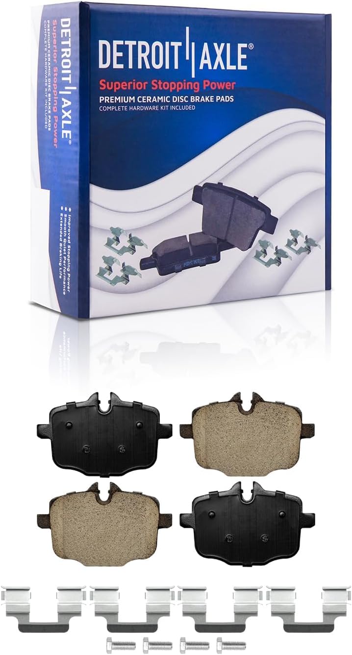 Detroit Axle - Front Rear Disc Rotors Ceramic Brake Pads for 2018-2022 BMW X3 — image 7