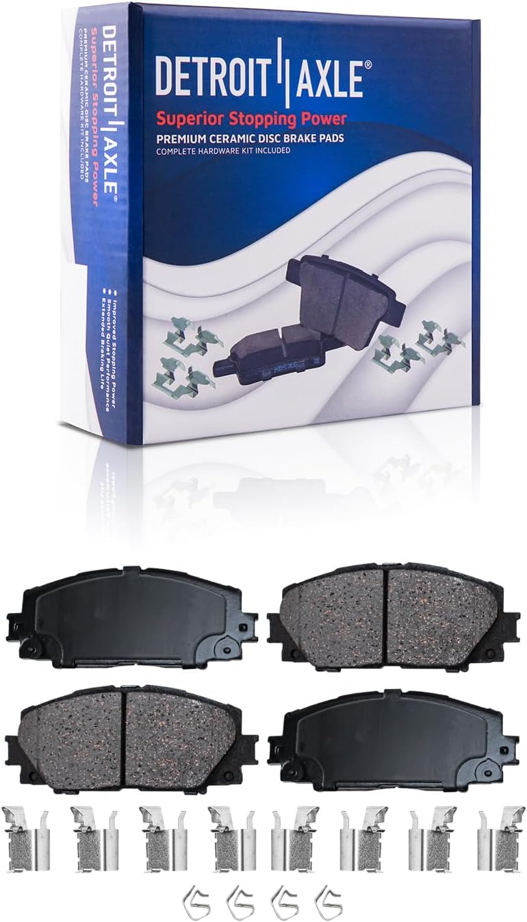 Detroit Axle - Front Rear Disc Rotors and Ceramic Brake Pads for Toyota Prius — image 6