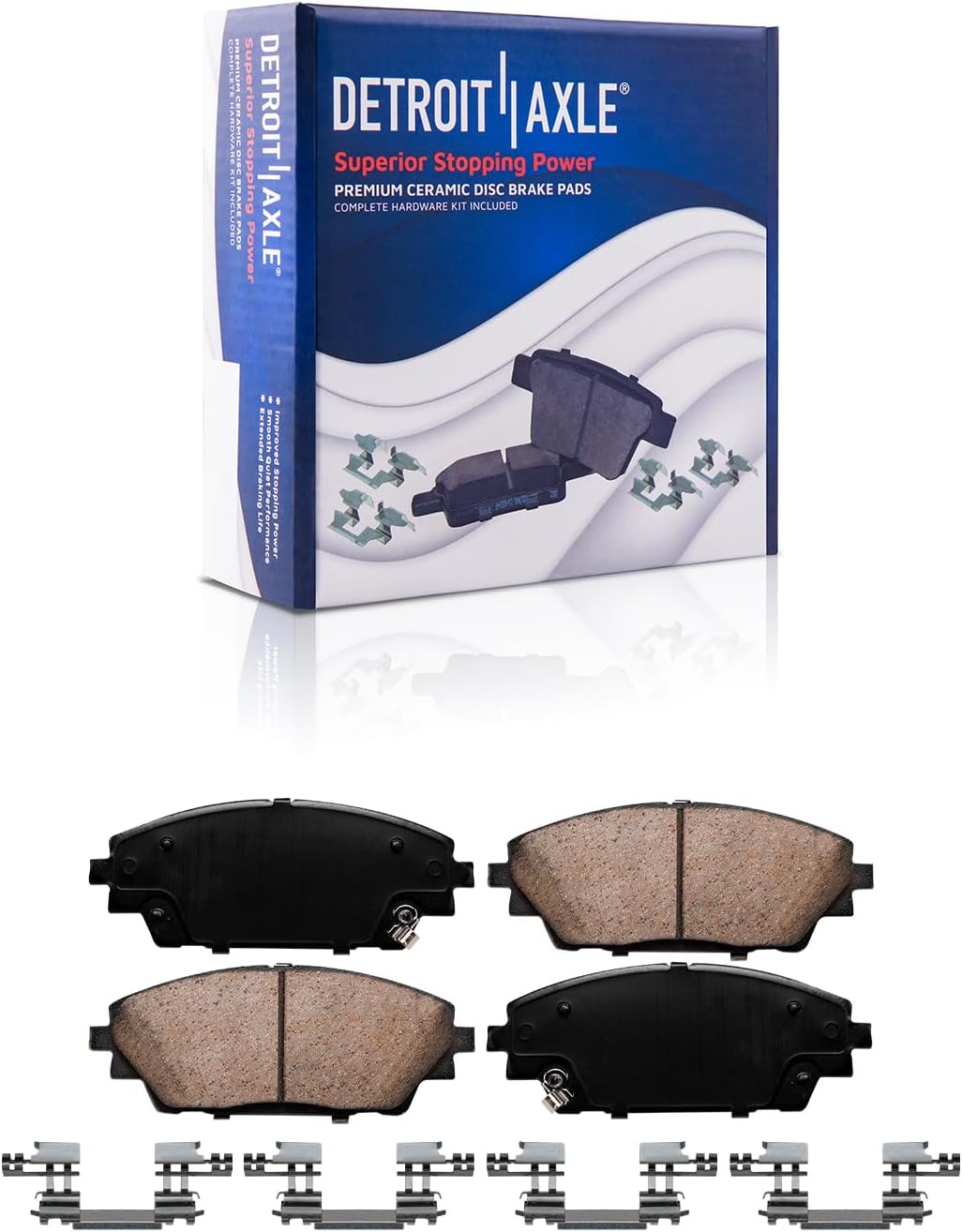 Detroit Axle - Front Rear Drilled Rotors and Ceramic Brake Pads for Mazda CX-3 — image 6