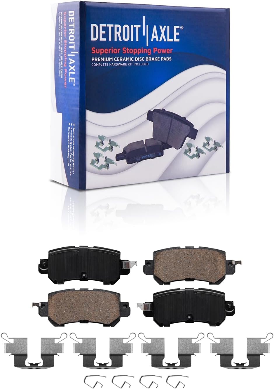 Detroit Axle - Front Rear Drilled Rotors and Ceramic Brake Pads for Mazda CX-3 — image 7