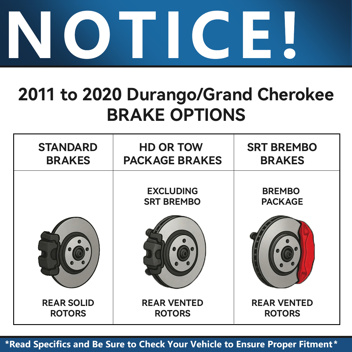 Detroit Axle - Front Rear Drilled Rotors Brake Pads for Grand Cherokee Durango — image 8