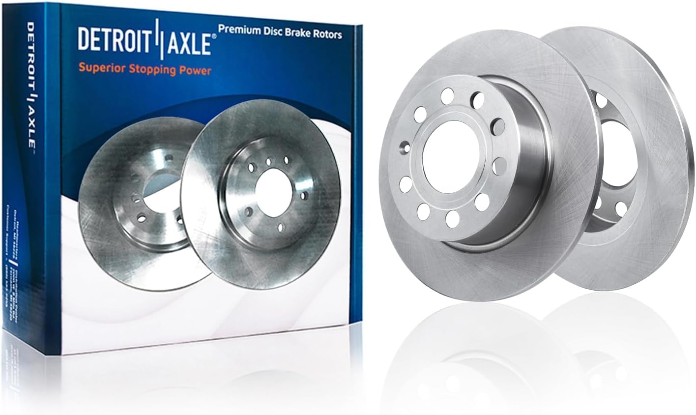 Detroit Axle - Front Rear Disc Rotors Ceramic Brake Pads for Volkswagen Jetta — image 5