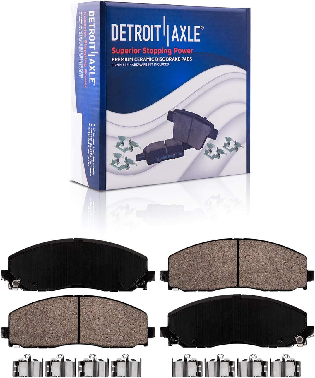 Detroit Axle - Front Rear Drilled Rotors Brake Pads for Town  Country Journey — image 6