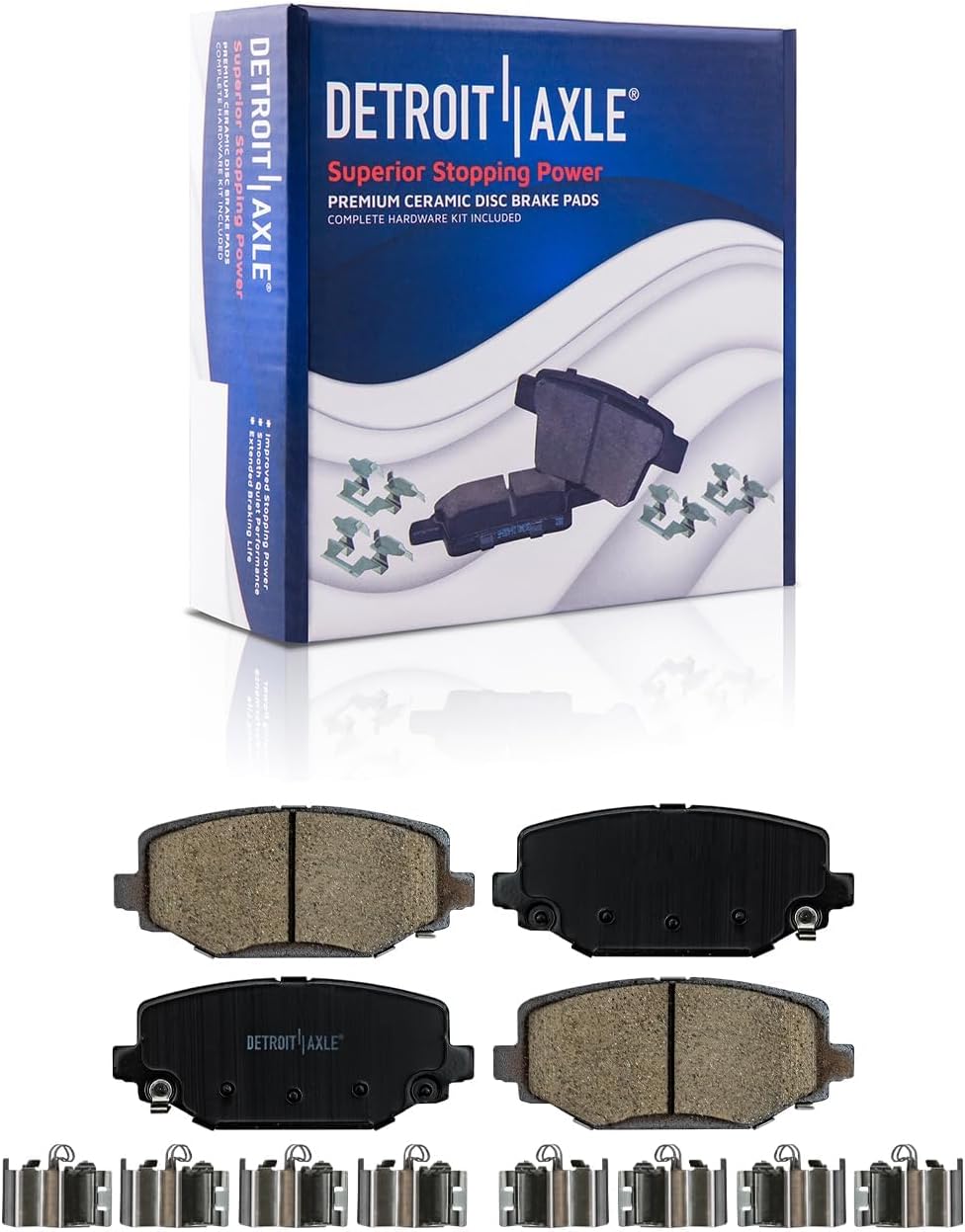 Detroit Axle - Front Rear Drilled Rotors Brake Pads for Town  Country Journey — image 7