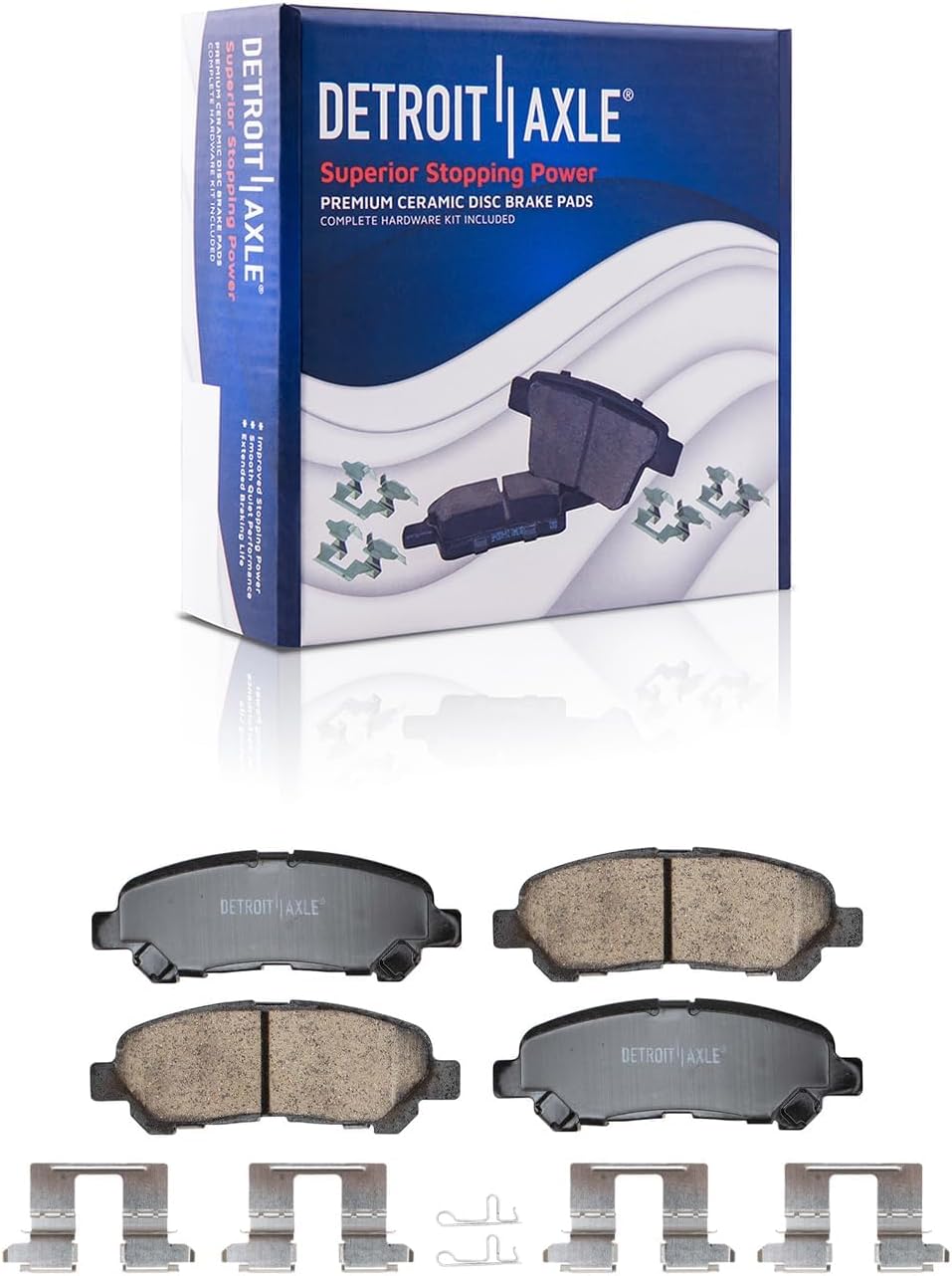 Detroit Axle - Front Rear Drilled Rotors and Ceramic Brake Pads for Highlander — image 7