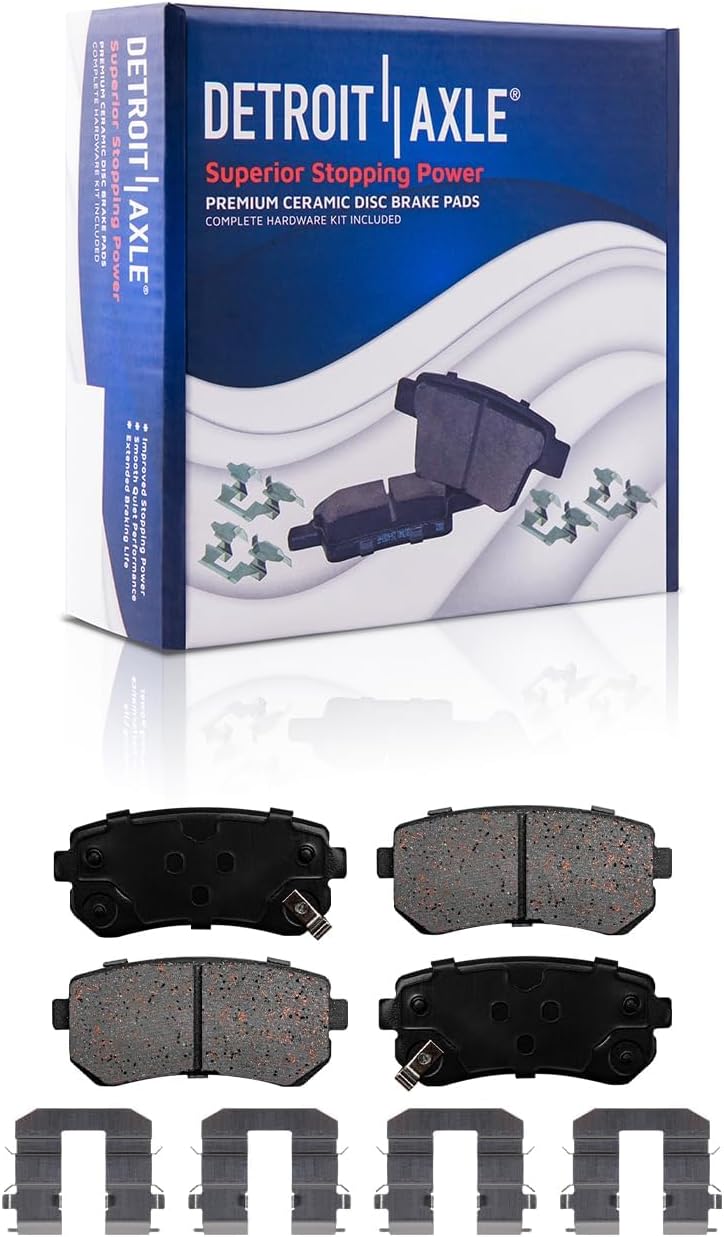 Detroit Axle - Front Rear Drilled Rotors and Ceramic Brake Pads for Forte Koup — image 7