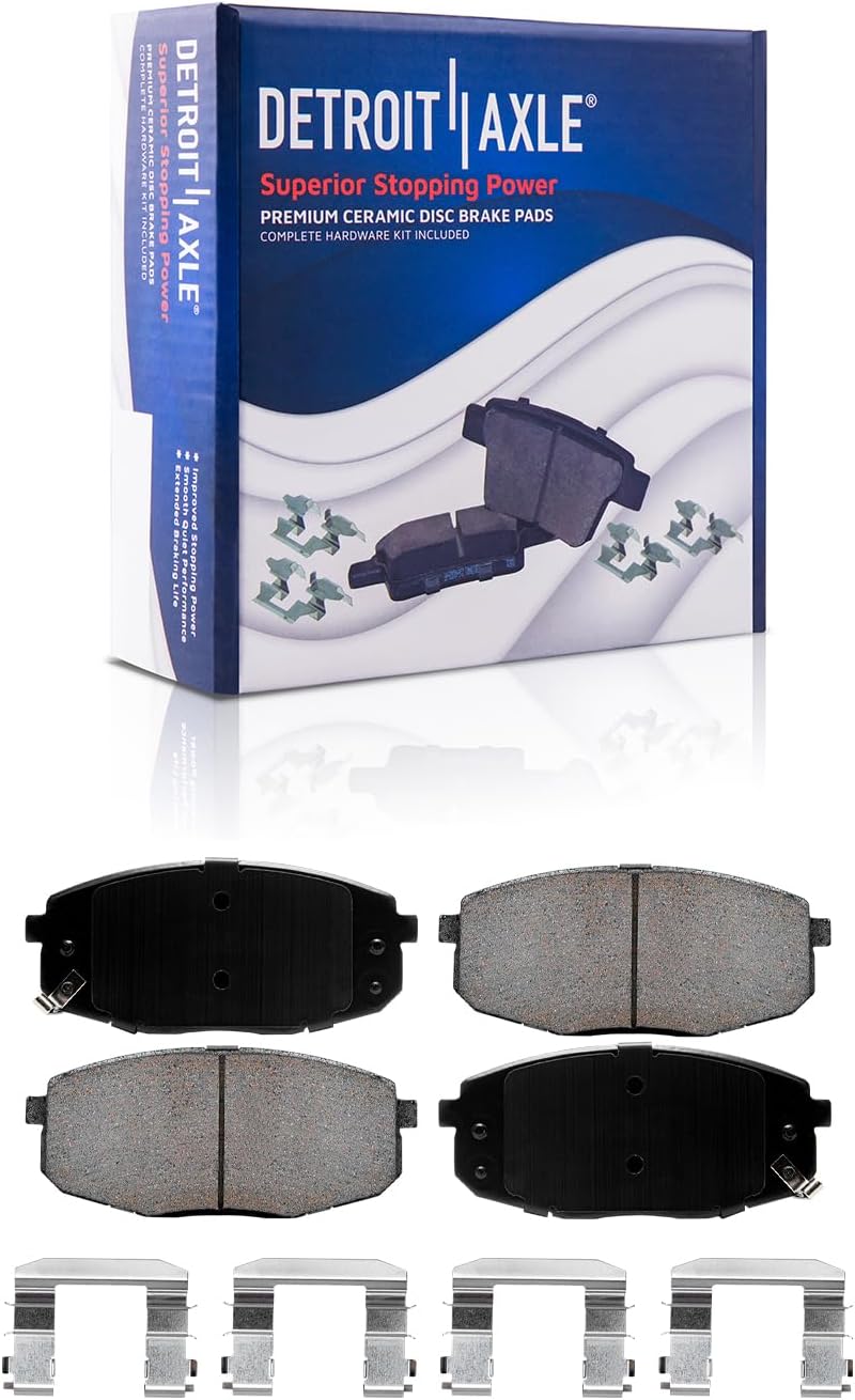 Detroit Axle - Front Rear Drilled Rotors and Ceramic Brake Pads for Forte Koup — image 6