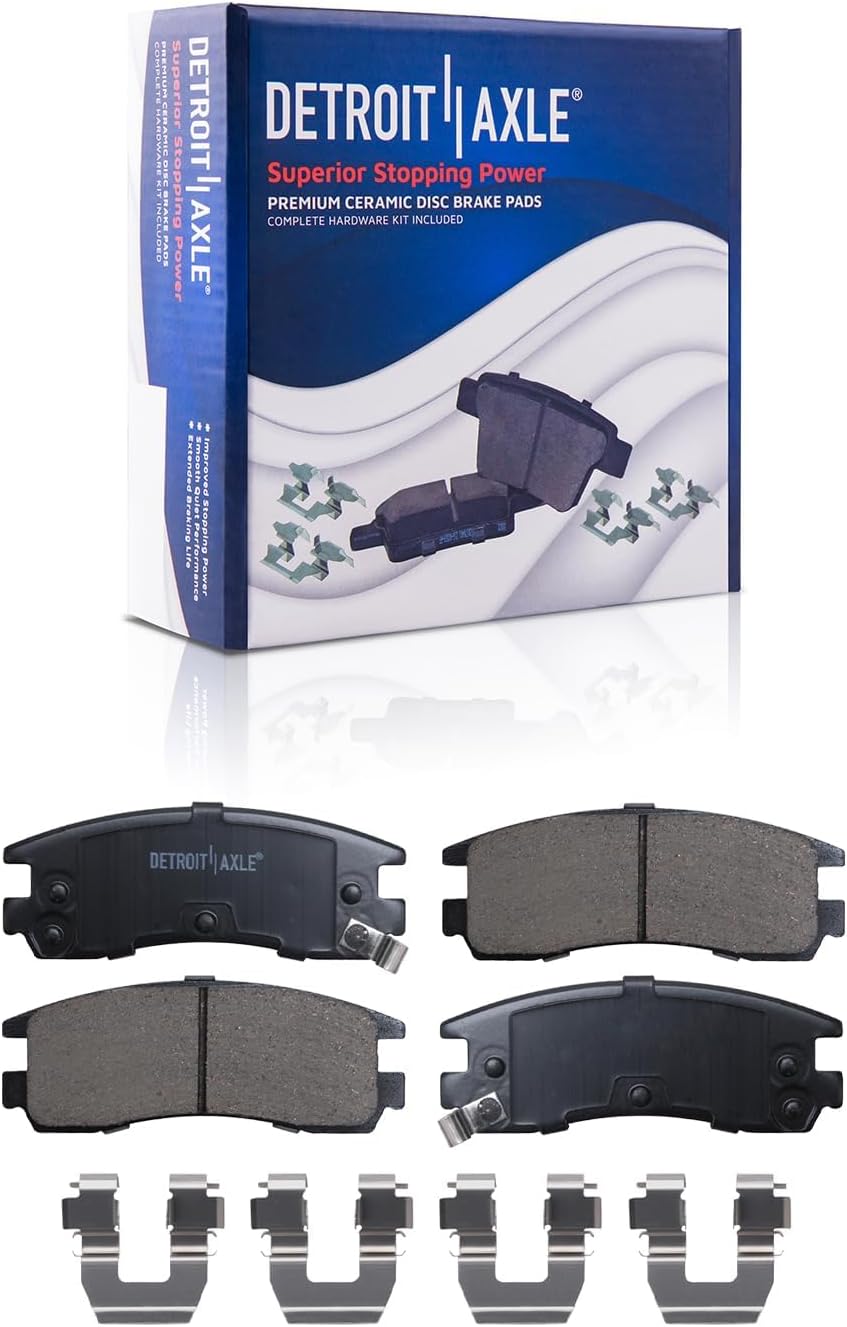 Detroit Axle - Front Rear Drilled Rotors and Ceramic Brake Pads Kit for Impala — image 7
