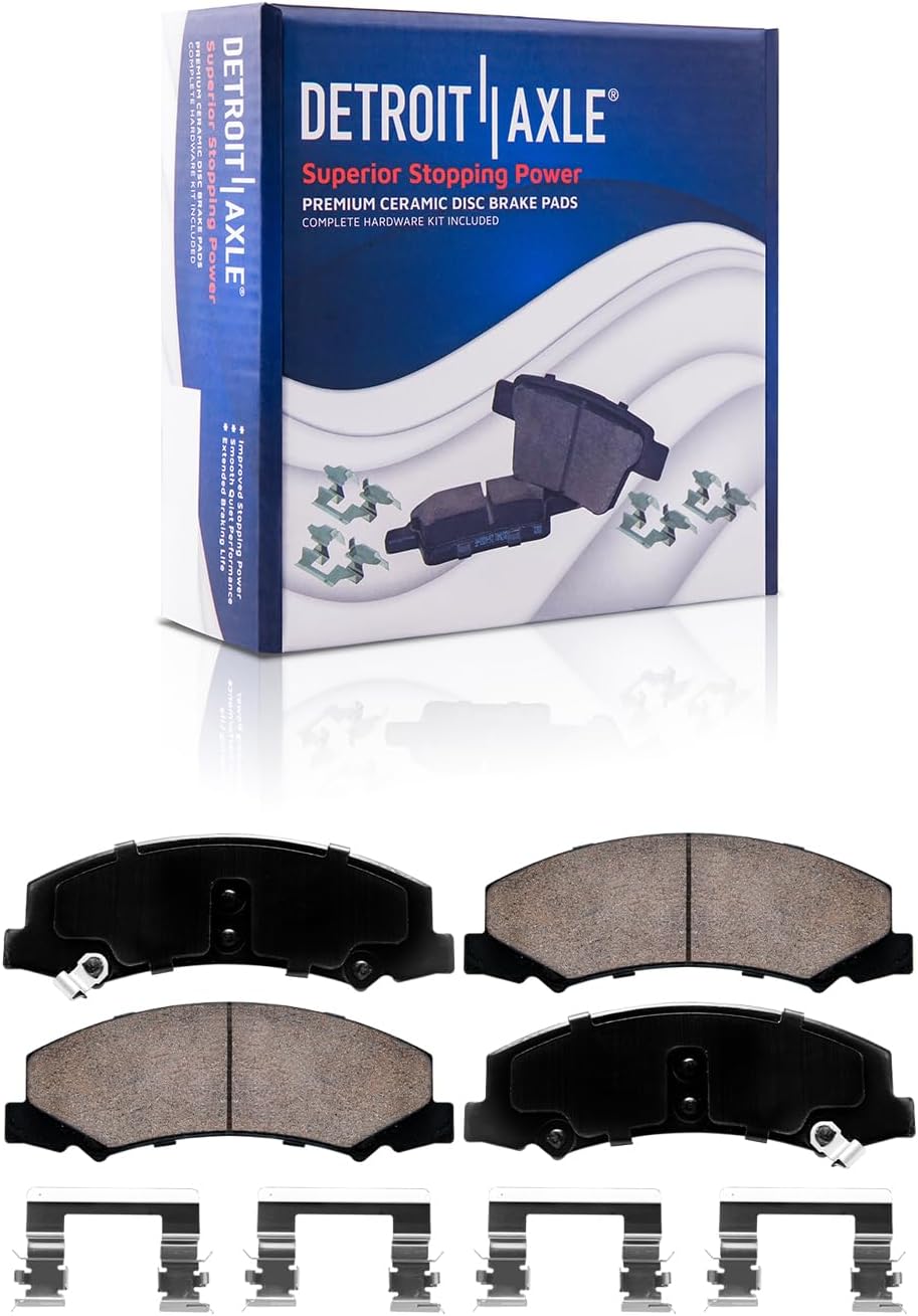 Detroit Axle - Front Rear Drilled Rotors and Ceramic Brake Pads Kit for Impala — image 6