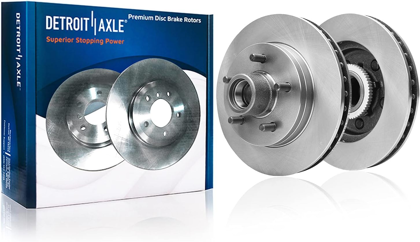 Detroit Axle - Front Disc Rotors Brake Pads Kit for Chevy C1500 Suburban Tahoe — image 5