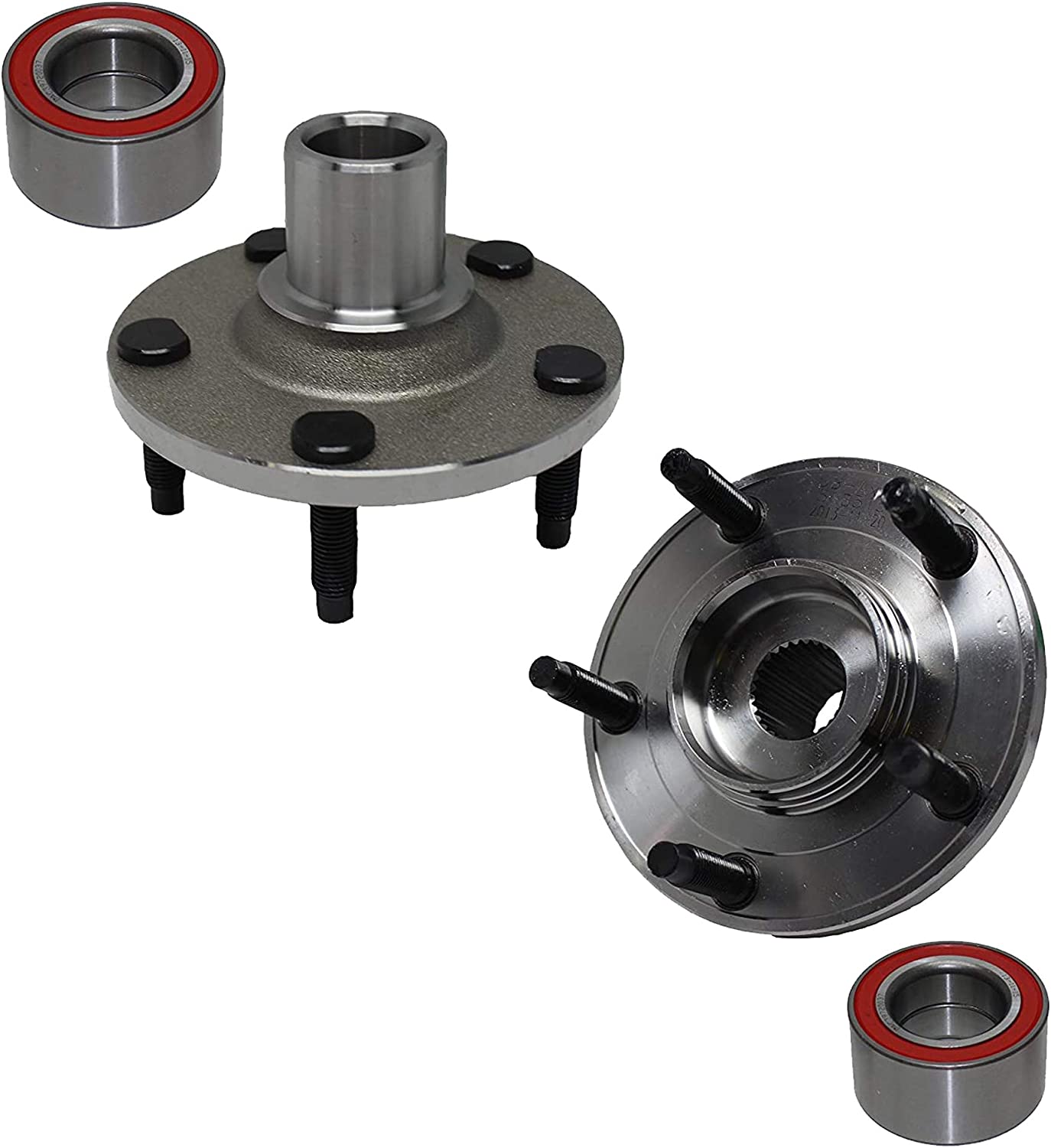 Detroit Axle - Front Disc Rotors Ceramic Brake Pads Kit for Ford Escape Mariner — image 4