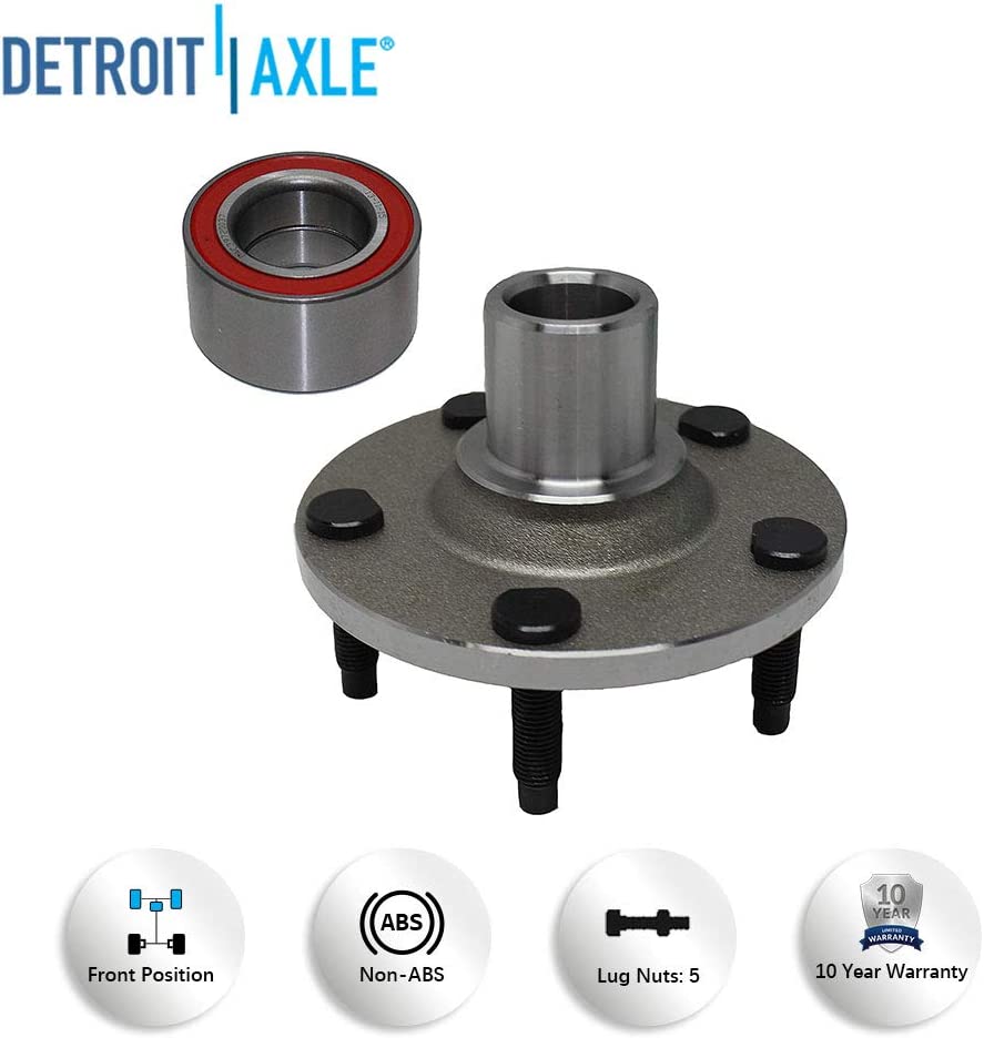 Detroit Axle - Front Drilled Rotors Brake Pads Wheel Hubs Kit for Escape Tribute — image 8