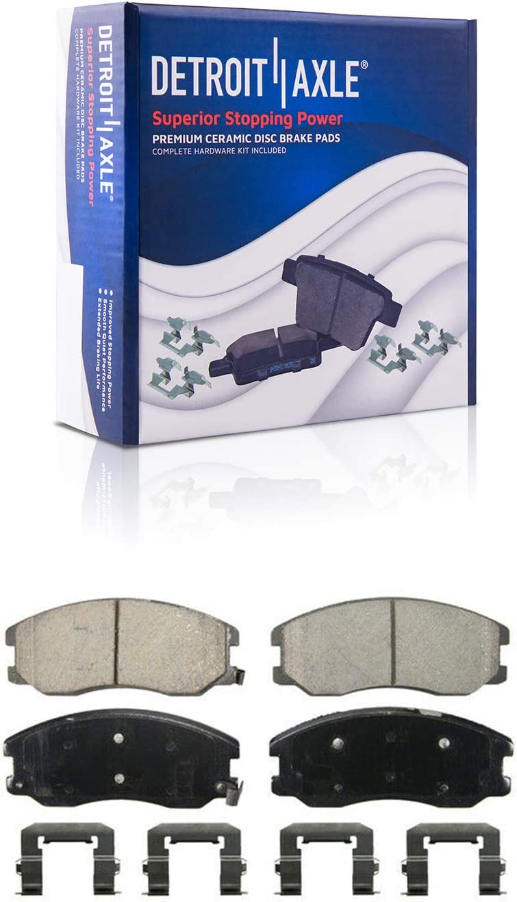 Detroit Axle - Front Rotors Brake Pads Wheel Hub Bearings for Equinox Vue XL-7 — image 6