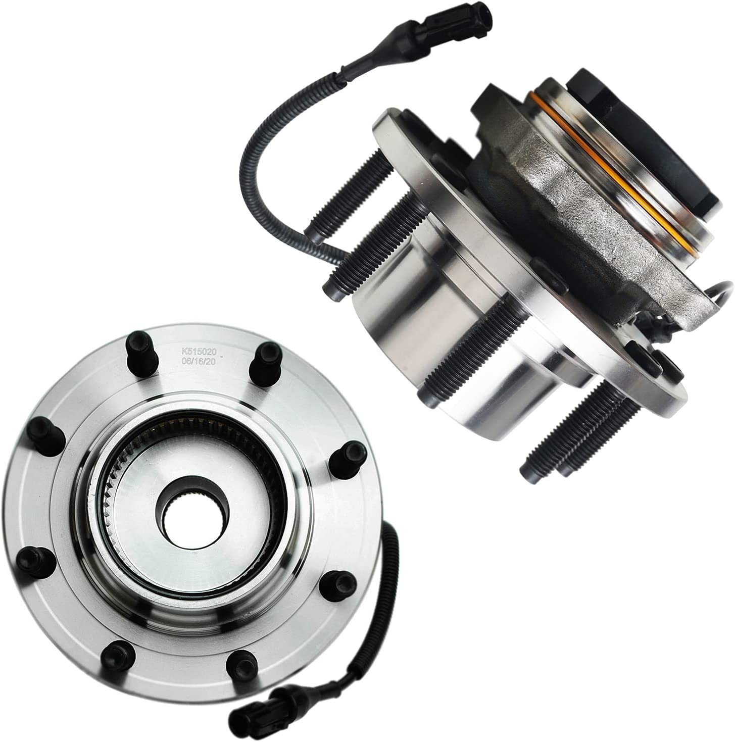 Detroit Axle - 4WD Front Drilled Rotors Brake Pads for Excursion F-250 F-350 SD — image 6