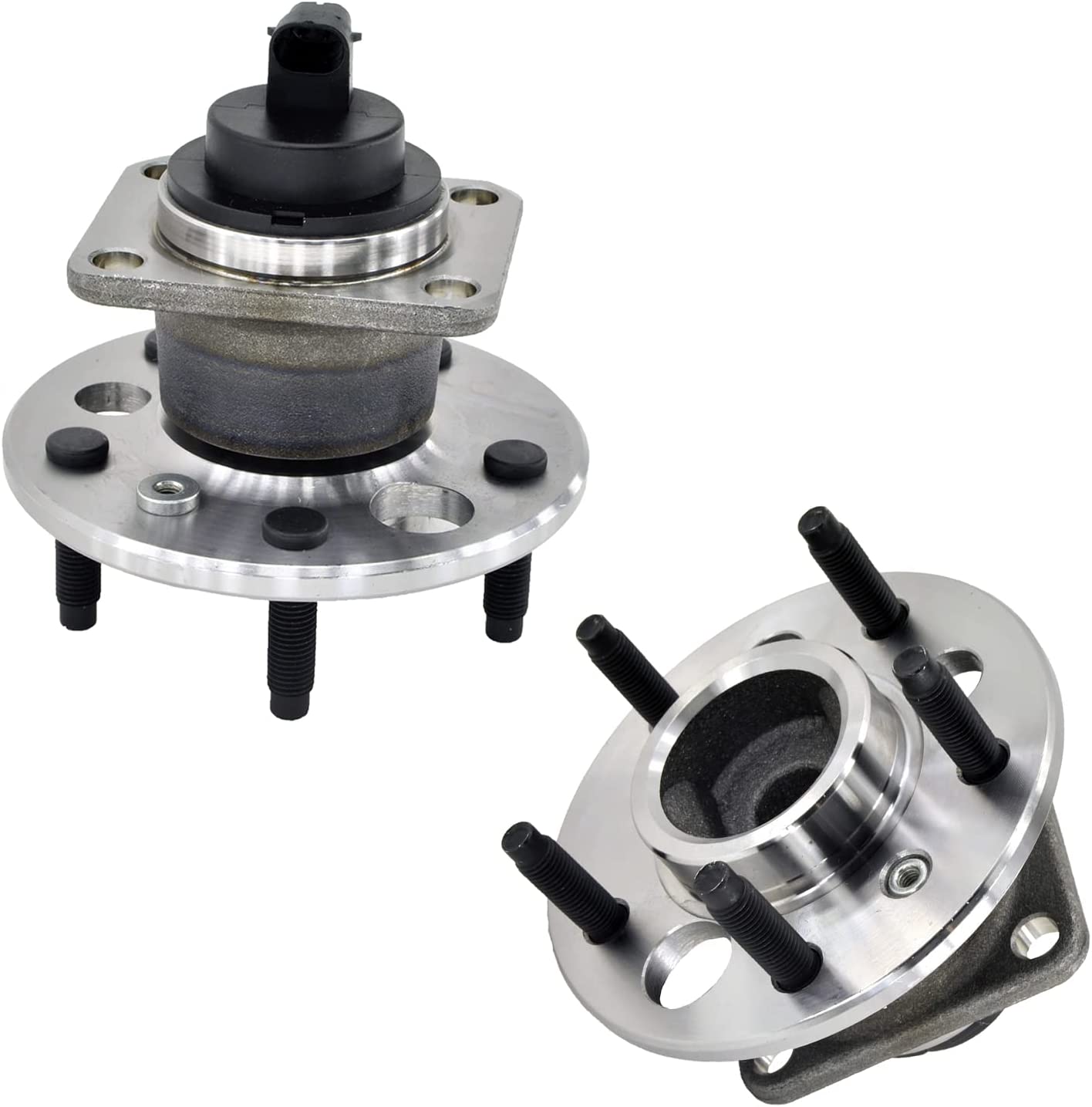 Detroit Axle - Rear Rotors Brake Pads Wheel Hubs for Olds Alero Pontiac Grand Am — image 6