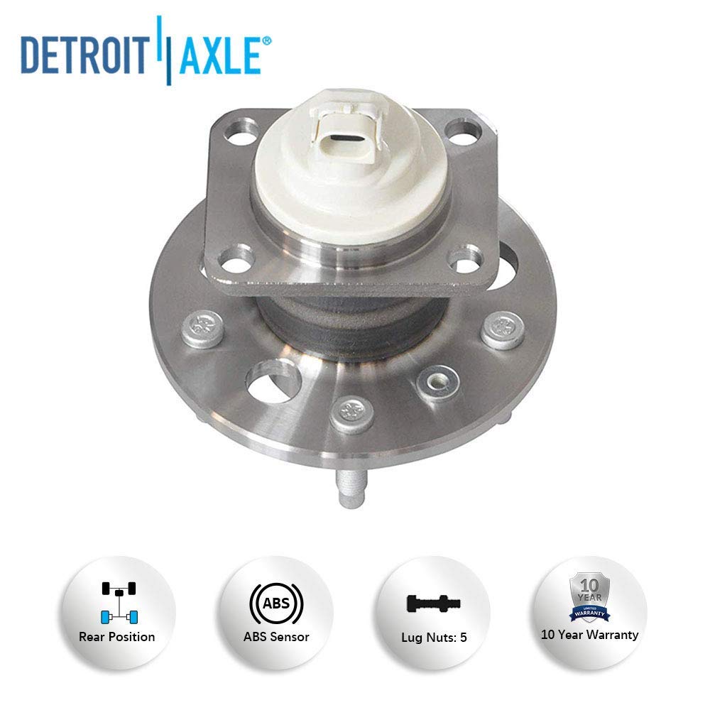 Detroit Axle - FWD Rear Rotors Brake Pads Wheel Hubs for Relay Uplander Terraza — image 8