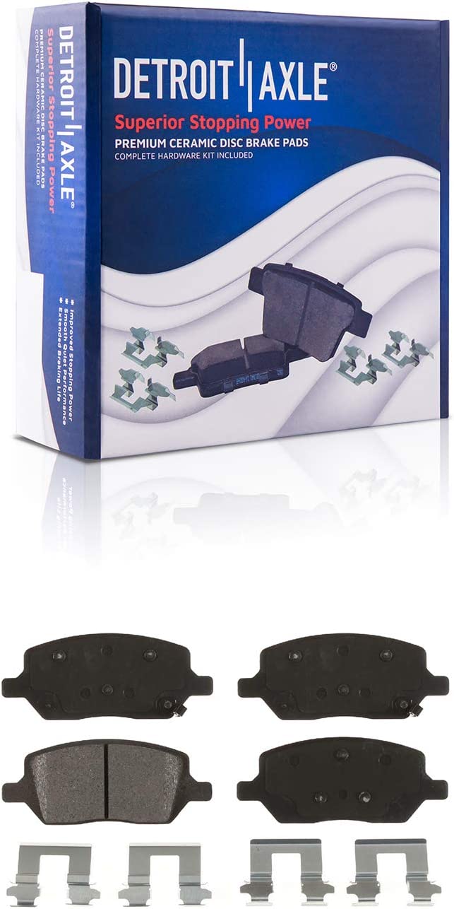 Detroit Axle - FWD Rear Rotors Brake Pads Wheel Hubs for Relay Uplander Terraza — image 5
