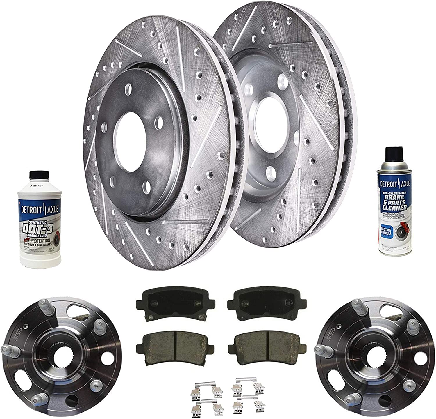 thumbnail image 2 of TopBrakes Rear Cross Drilled & Slotted Brake Disc Rotors TB34243 Pair 2 of 6