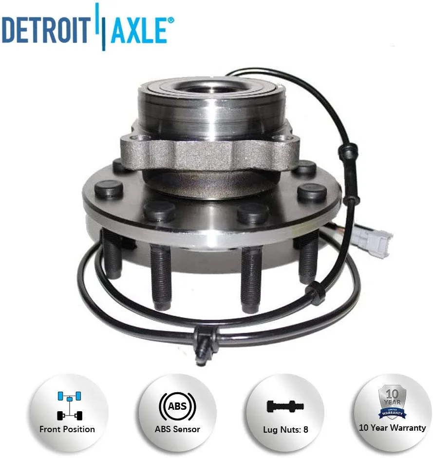 Detroit Axle - Front Disc Rotors Ceramic Brake Pads Kit for Dodge Ram 2500 3500 — image 7