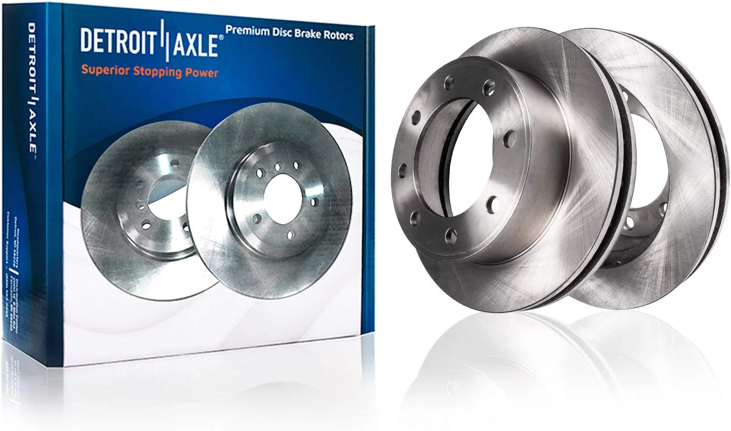 Detroit Axle - Front Disc Rotors Ceramic Brake Pads Kit for Dodge Ram 2500 3500 — image 4