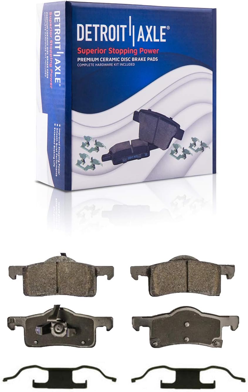 Detroit Axle - Rear Rotors Brake Pads Wheel Hubs for 2003-2006 Ford Expedition — image 6