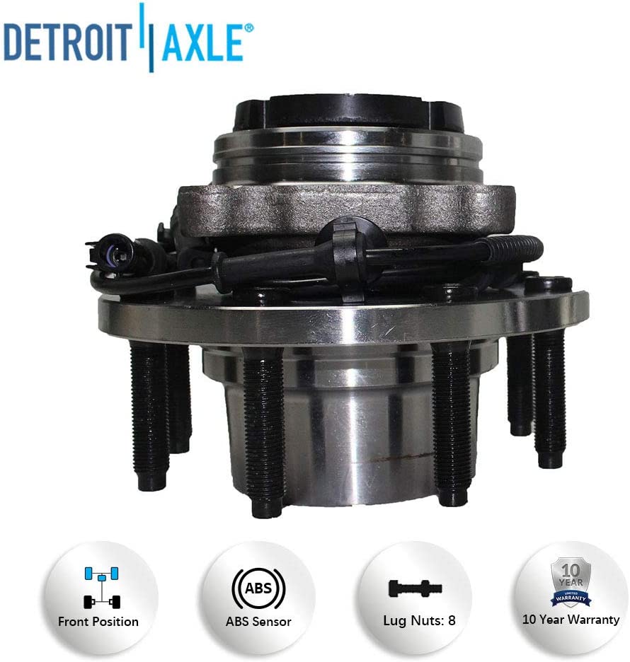 Detroit Axle - 4WD Front Drilled Rotors Brake Pads for Excursion F-250 F-350 SD — image 8
