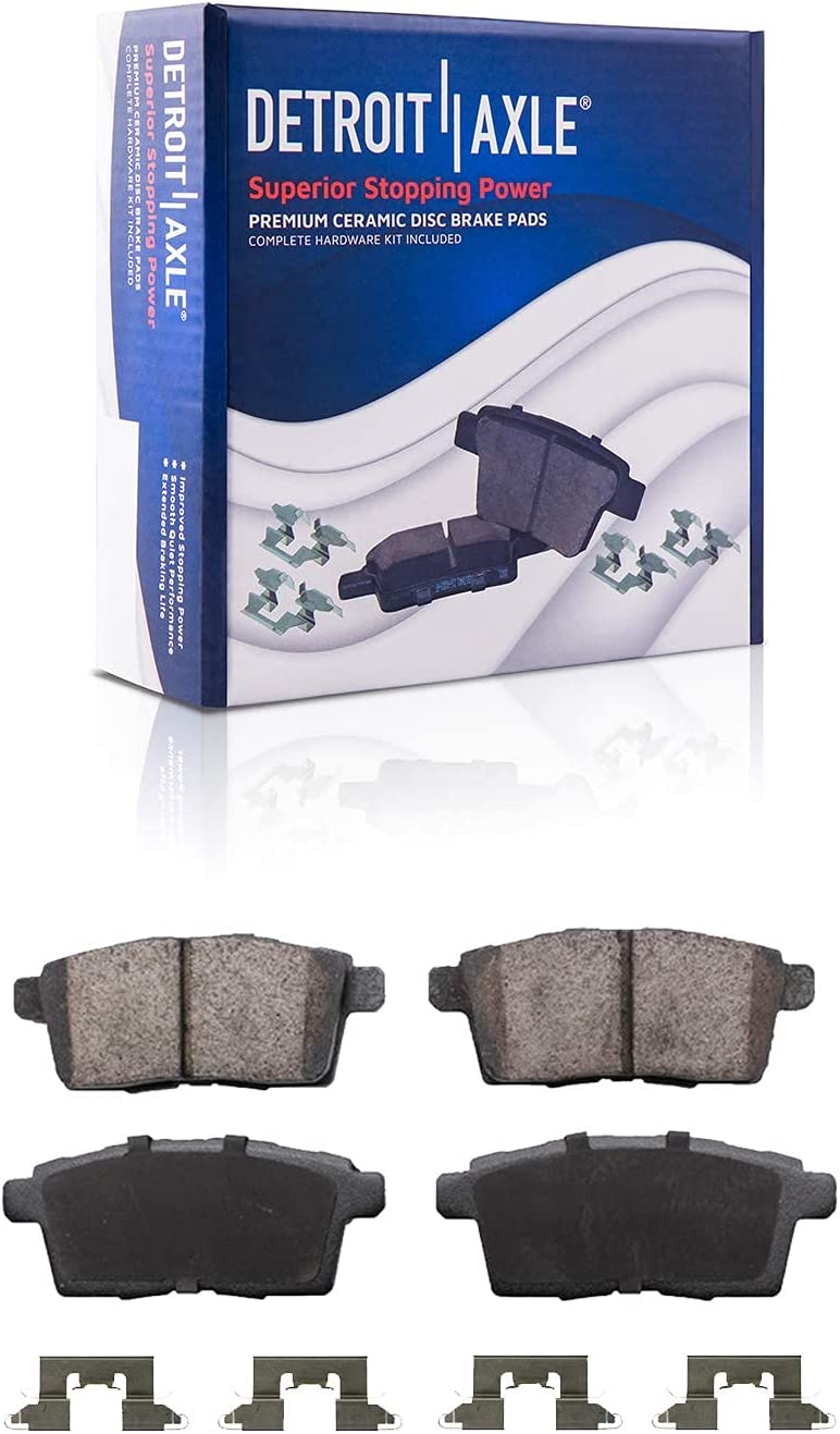 Detroit Axle - Rear Rotors Brake Pads Wheel Hubs for 07-10 Ford Edge Lincoln MKX — image 5