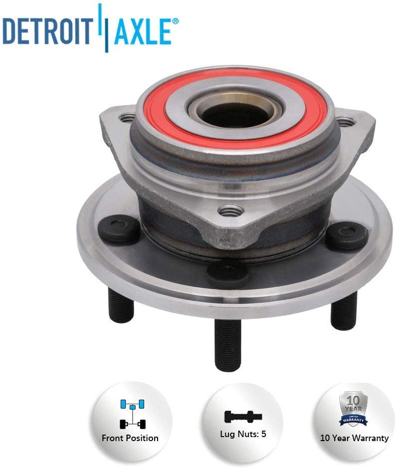 Detroit Axle - Front Rotors Brake Pads Wheel Hubs for Cherokee XJ Wrangler TJ — image 8