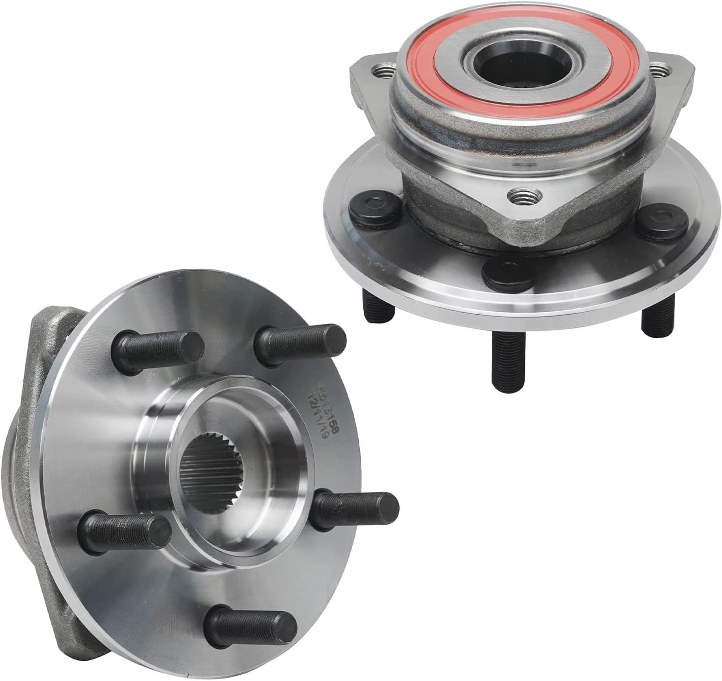 Detroit Axle - Front Rotors Brake Pads Wheel Hubs for Cherokee XJ Wrangler TJ — image 6