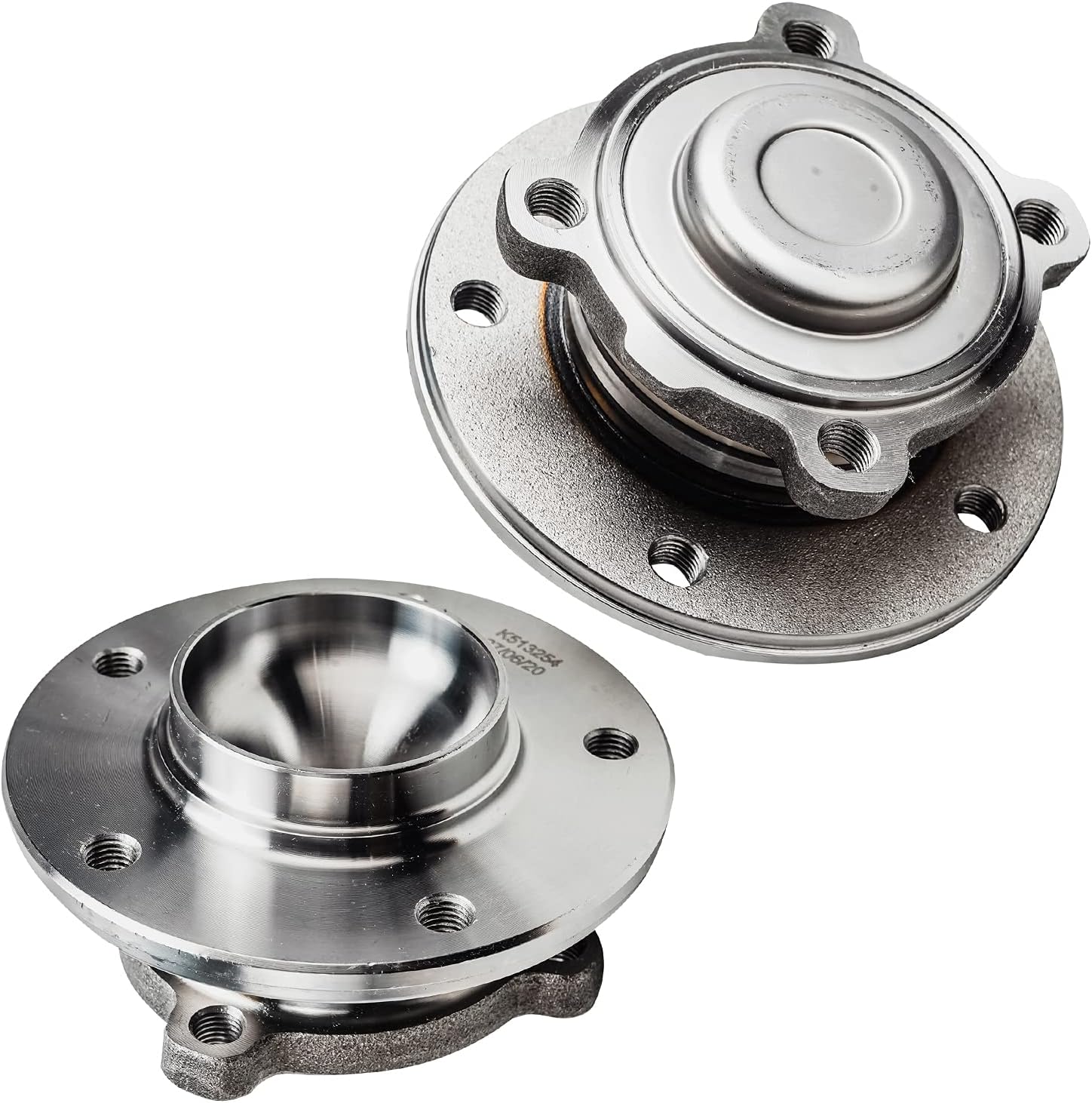 Detroit Axle - Front Drilled Rotors Brake Pads Wheel Hubs Kit for BMW 335D 335I — image 4
