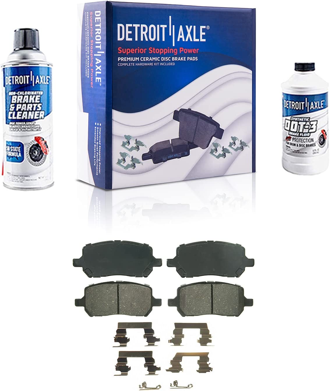 Detroit Axle - Front Disc Rotors Brake Pads Kit for Chevy Cobalt Pontiac G5 — image 5