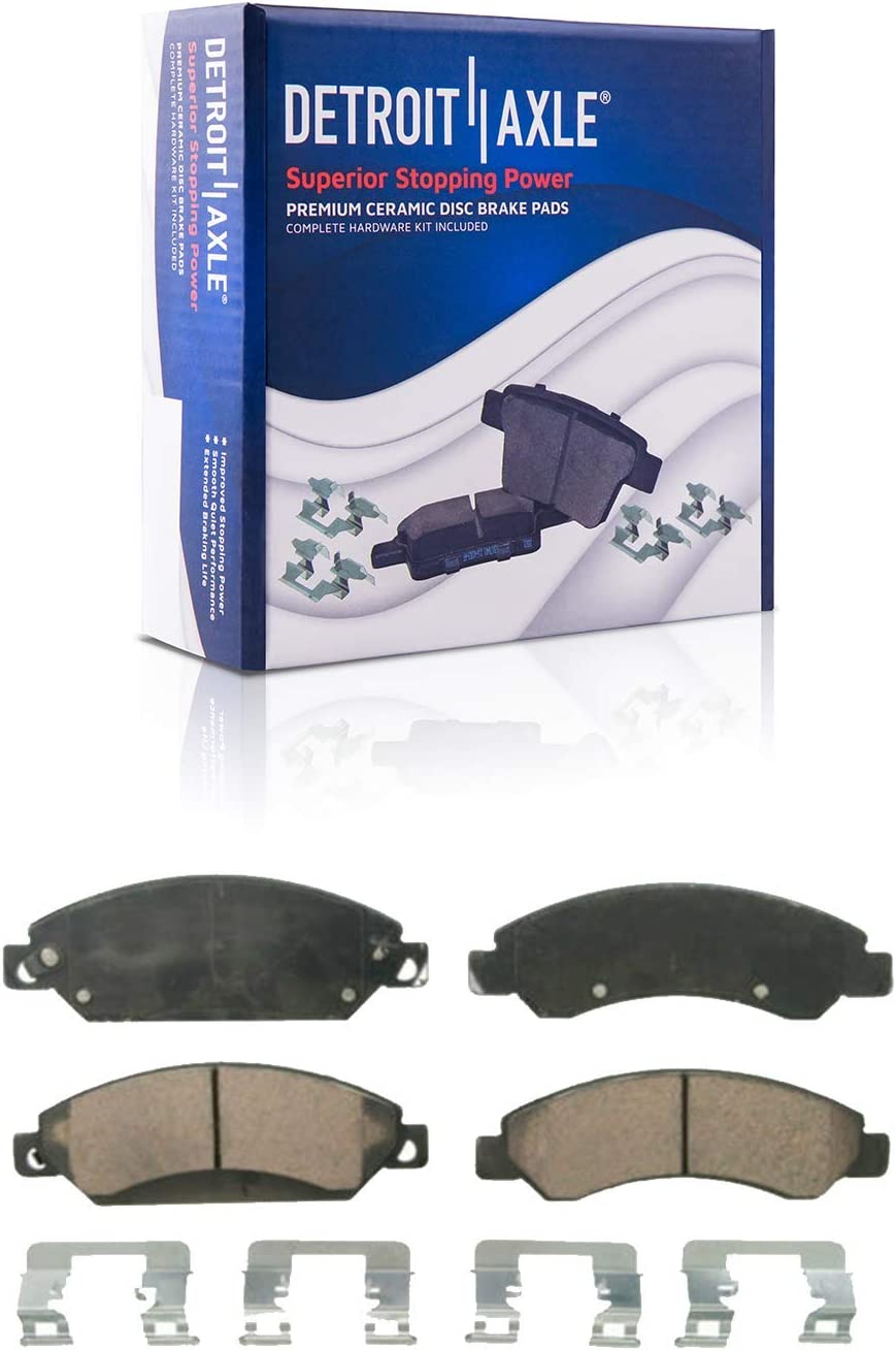 Detroit Axle - 2WD Front Drilled Rotors Brake Pads Wheel Hubs for Silverado 1500 — image 5