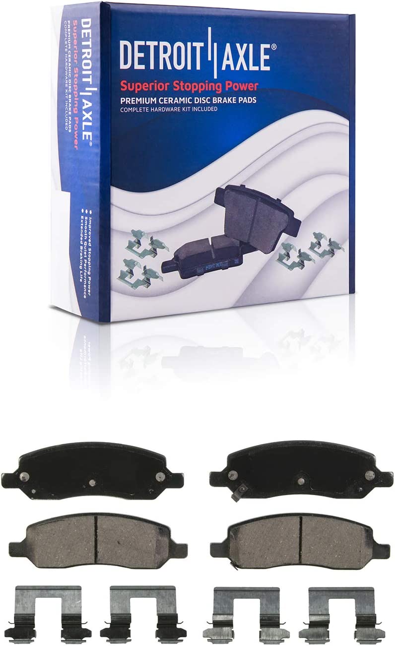 Detroit Axle - Rear Rotors Brake Pads Wheel Hubs for 2006-2011 Buick Lucerne DTS — image 5