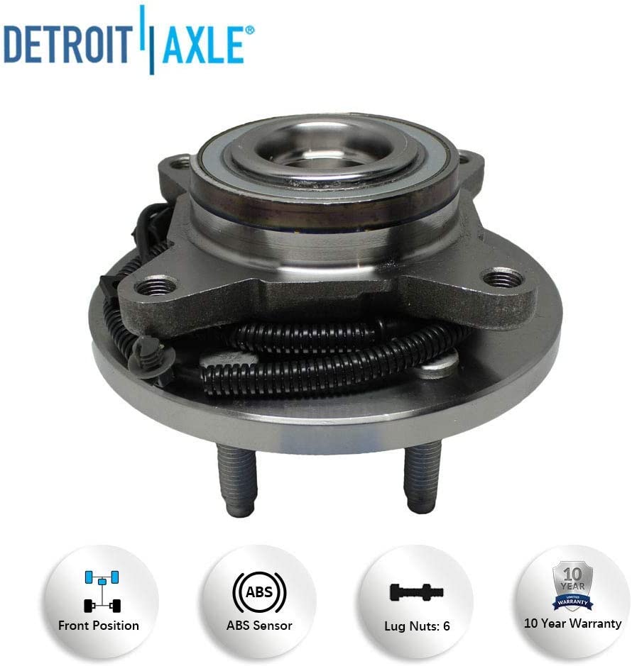 Detroit Axle - 2WD Front Drilled Rotors Brake Pads Kit for Ford F-150 Expedition — image 8