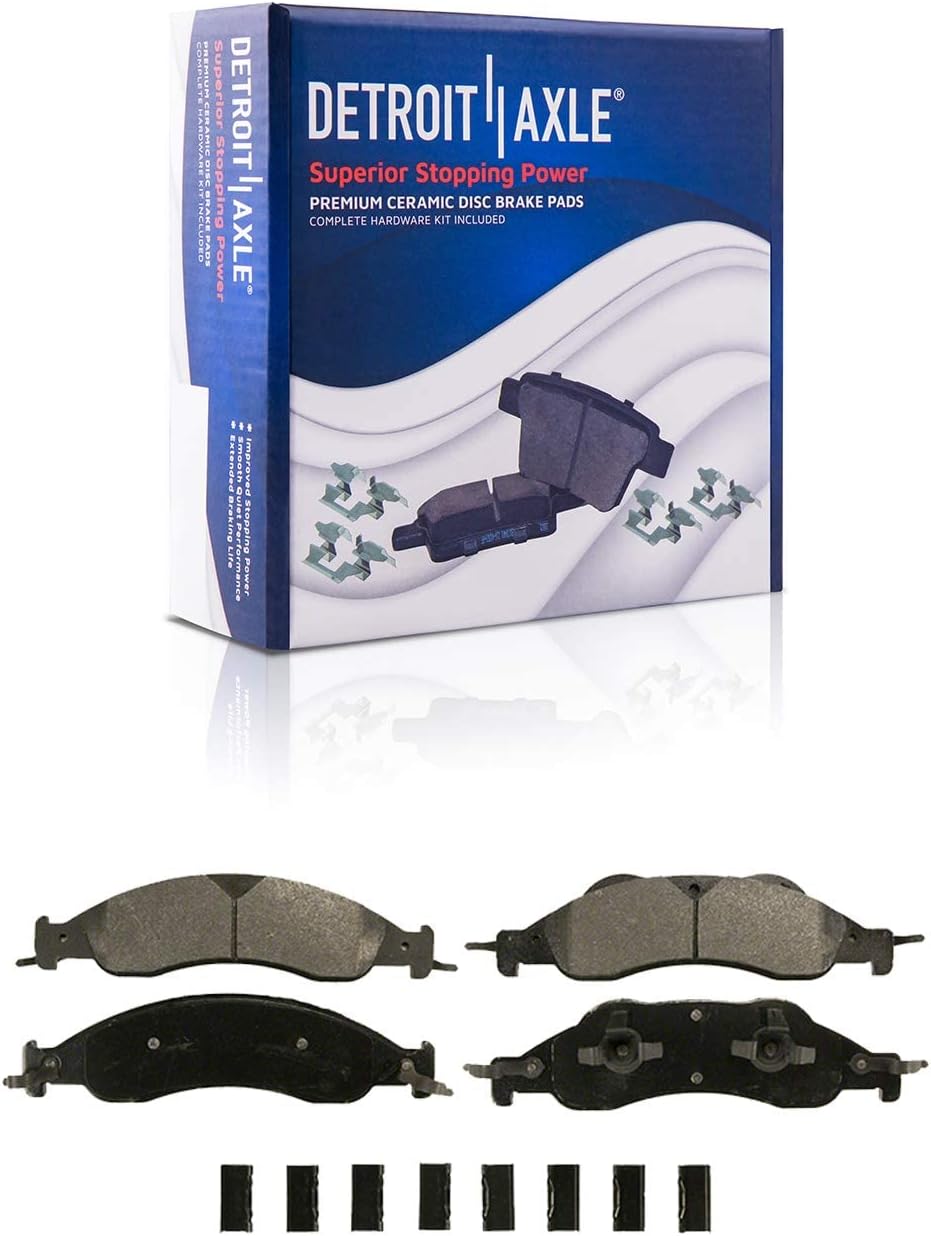 Detroit Axle - 4WD Front Drilled Rotors Brake Pads for 2007-2009 Ford Expedition — image 6