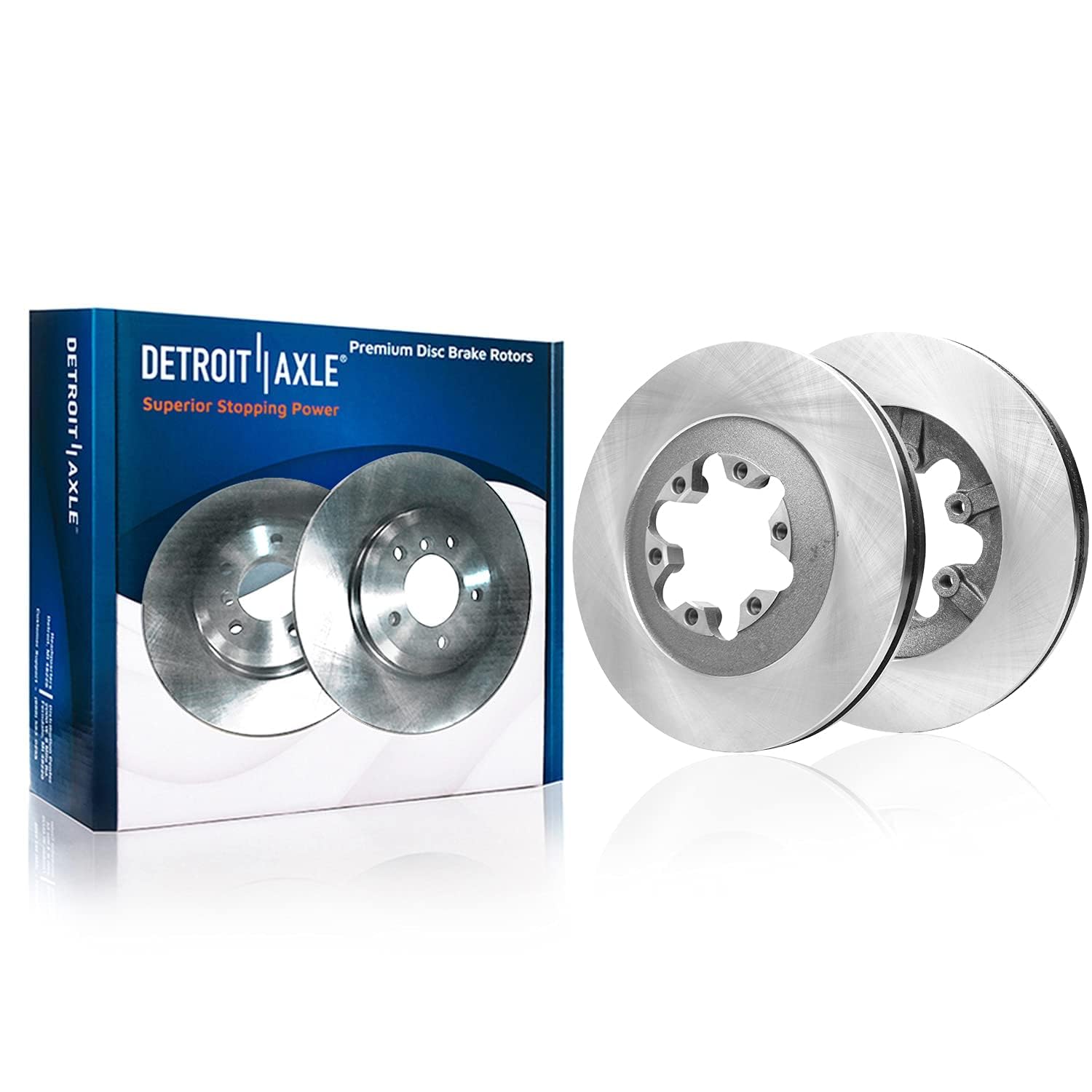 Detroit Axle - Front Disc Rotors Ceramic Brake Pads for Chevy Colorado Canyon — image 4