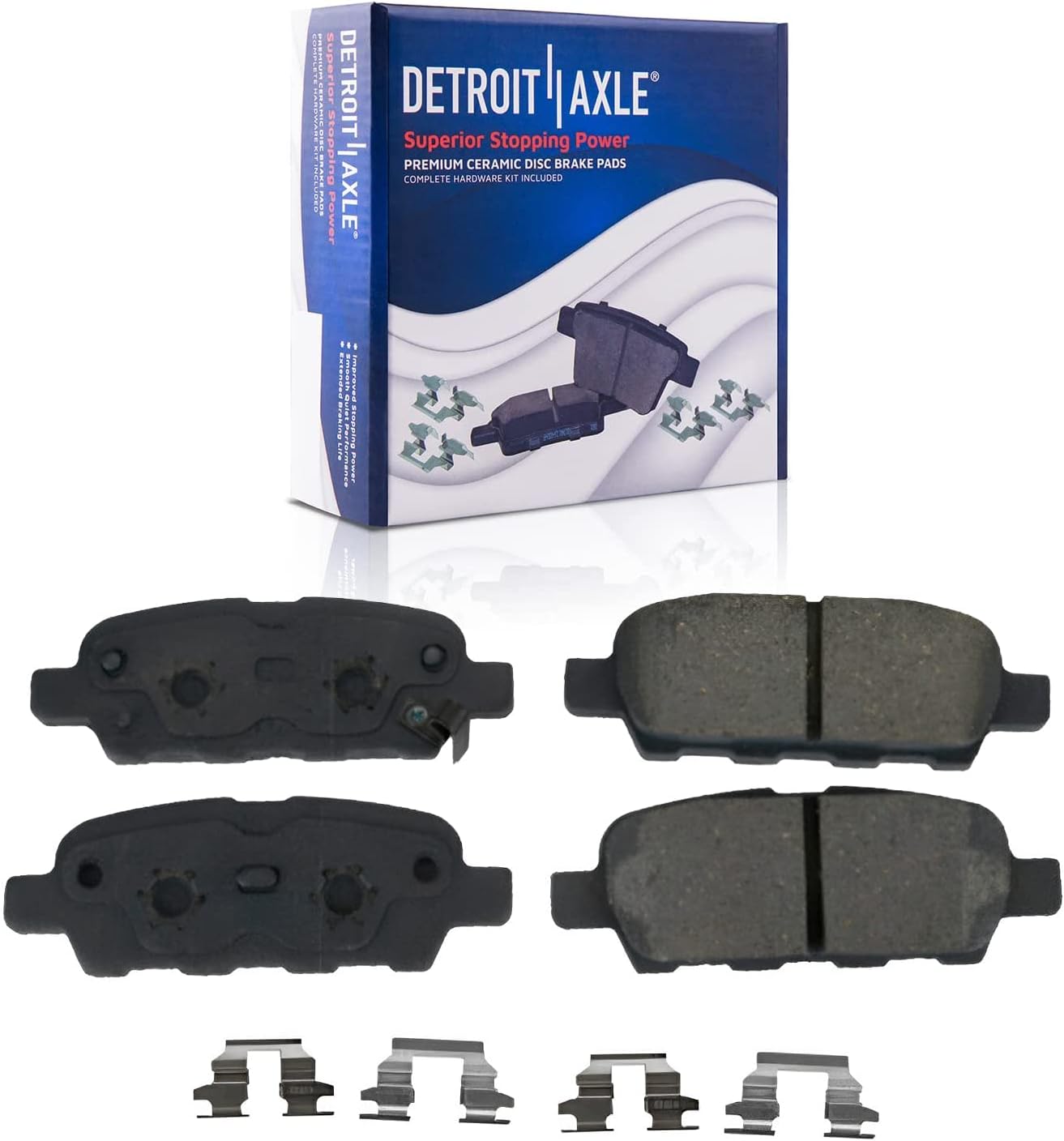 Detroit Axle - Rear Disc Rotors Brake Pads Wheel Hubs for Nissan Altima Maxima — image 6